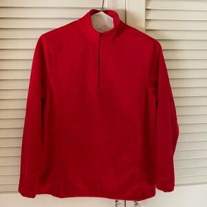 Lands End Red Fleece 1/4 Zip